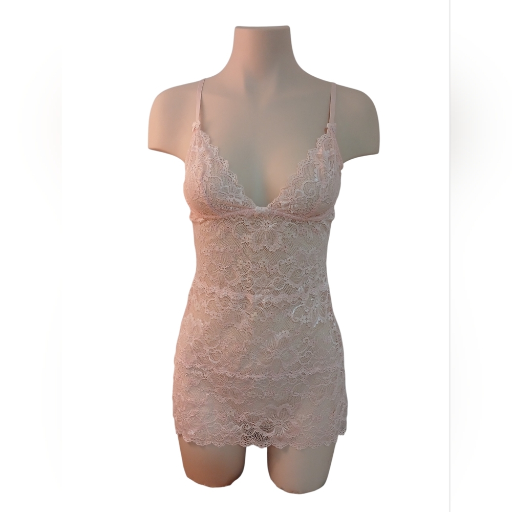 2/30$ Blush Lace Chemise in Soft Pink Small